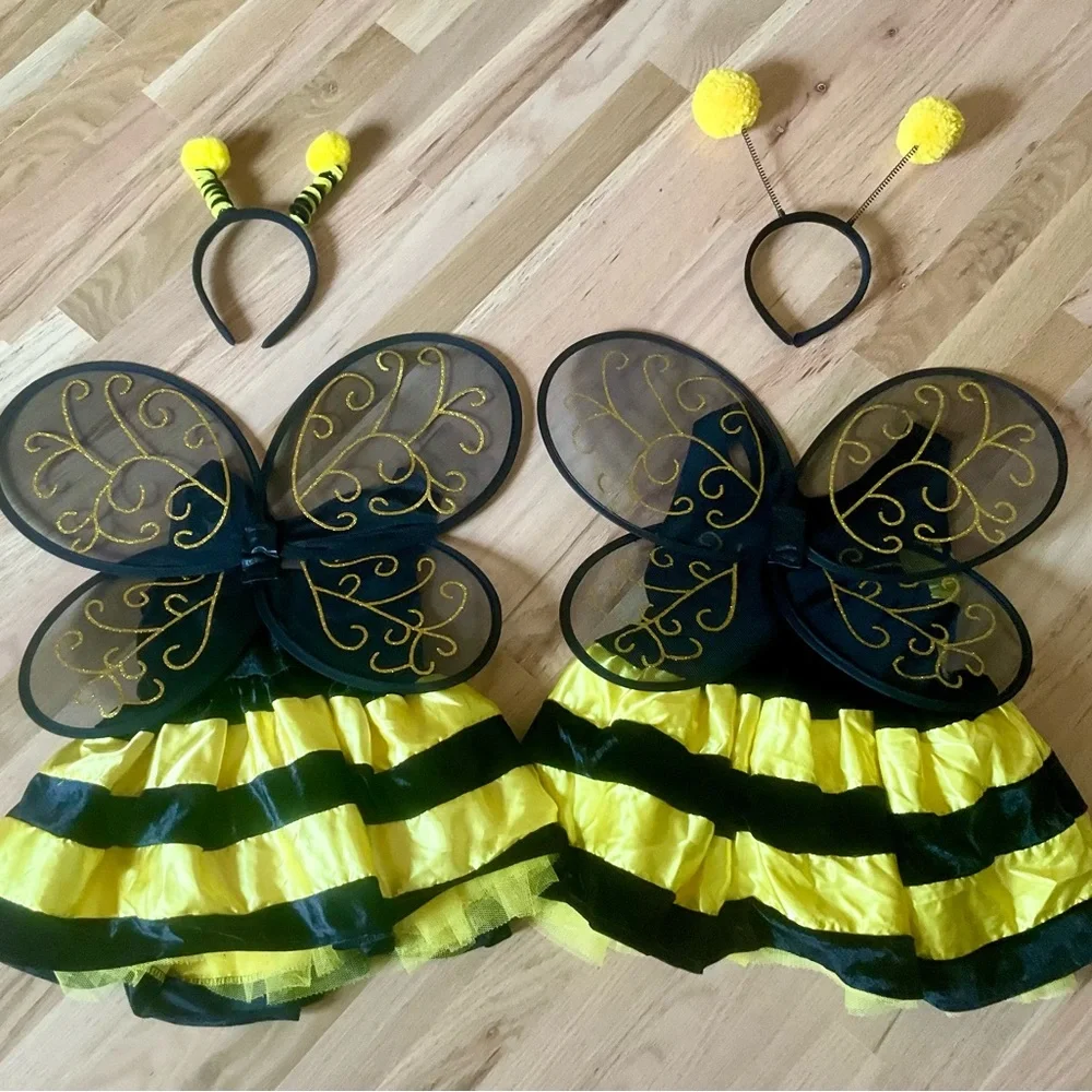 Fun of a Kind Bee Tutu Costume, Sz 5T and Sz 3T - Picture 2 of 12